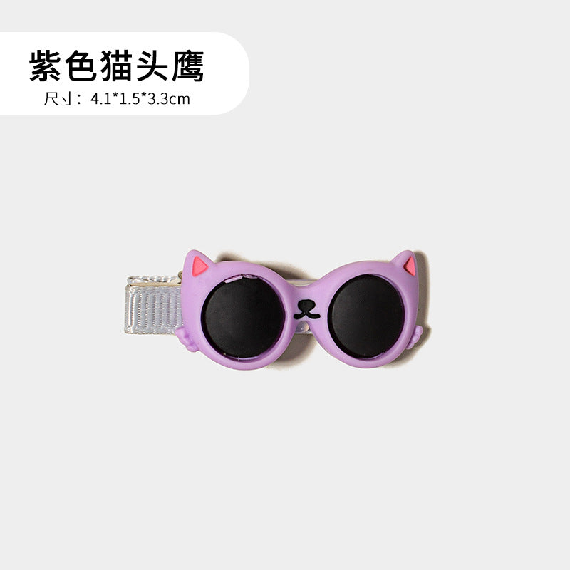 Wholesale Super cute cat and dog sunglasses hairpin headdress